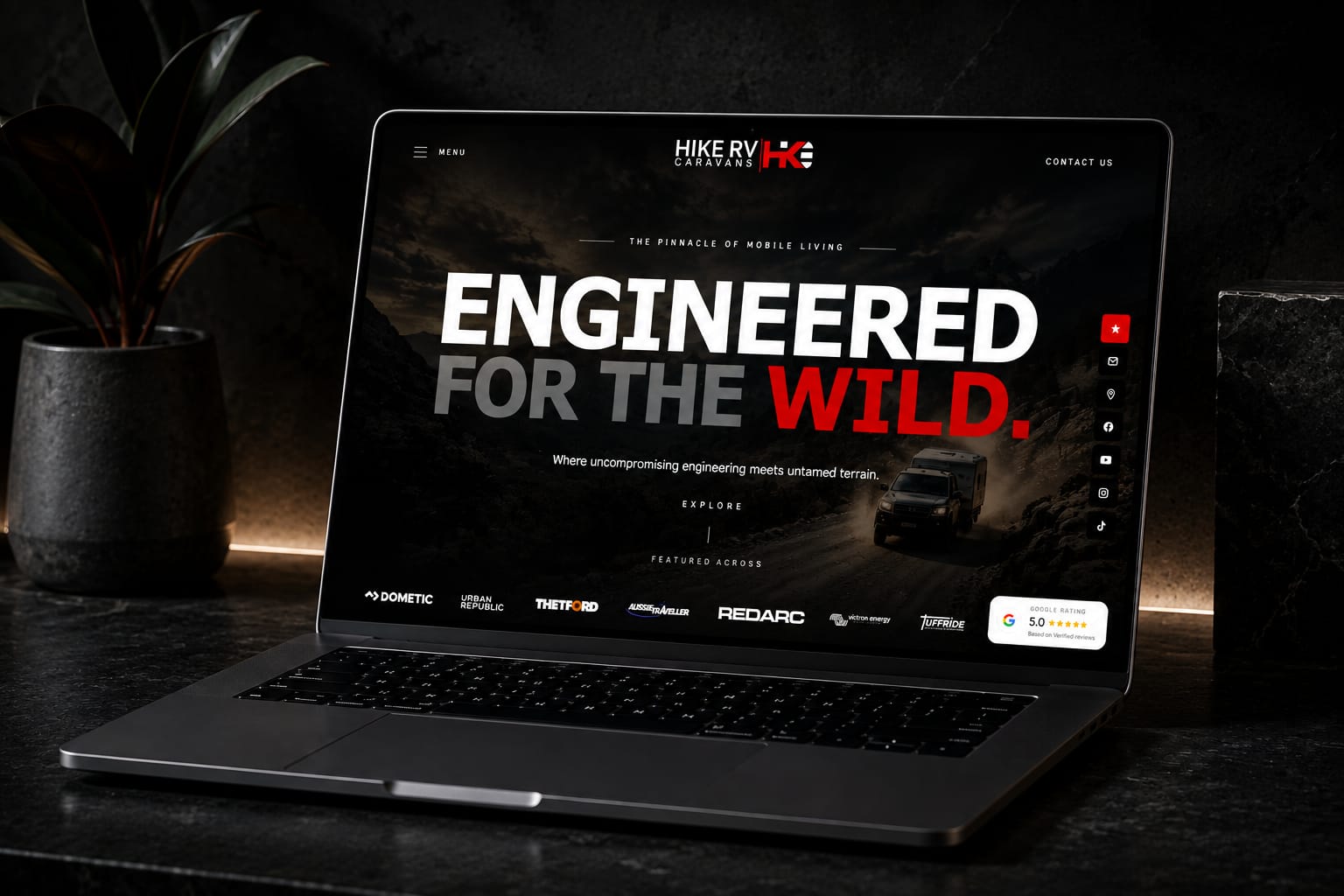 Hike RV Caravan — website redesign